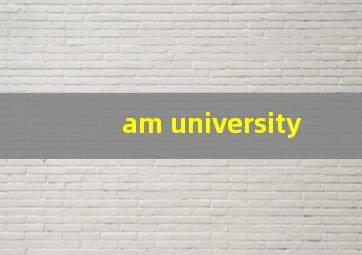 am university